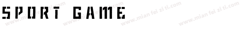 Sport Game字体转换